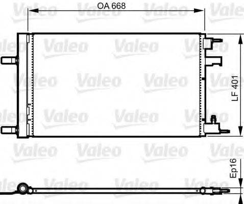 VALEO 814202 Конденсатор, кондиціонер