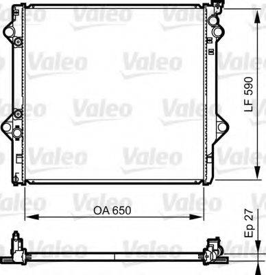 VALEO 735569 Радіатор, охолодження двигуна