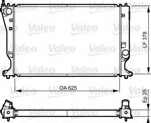 VALEO 735574 Радіатор, охолодження двигуна