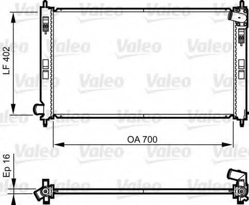 VALEO 735575 Радіатор, охолодження двигуна