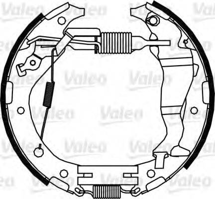 VALEO 554882 Комплект гальмівних колодок