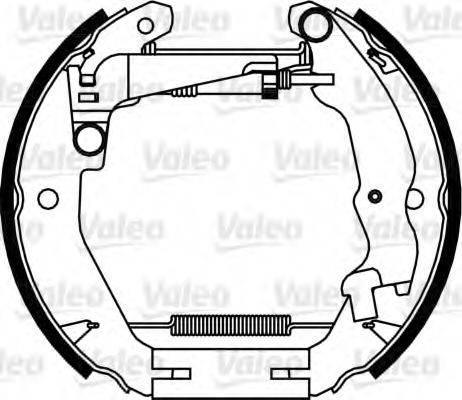 VALEO 554900 Комплект гальмівних колодок