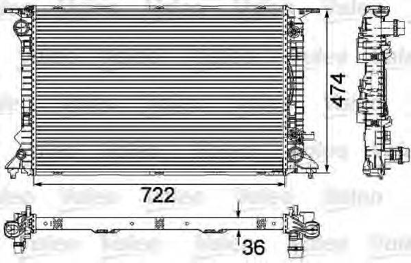 VALEO 735473 Радіатор, охолодження двигуна