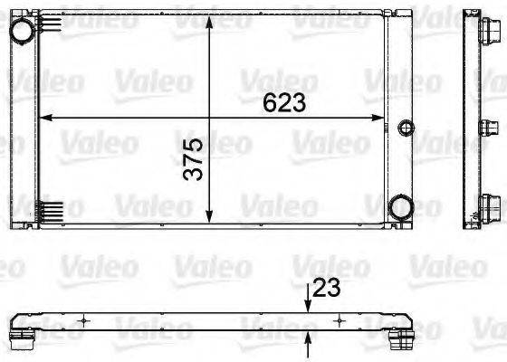 VALEO 735475 Радіатор, охолодження двигуна