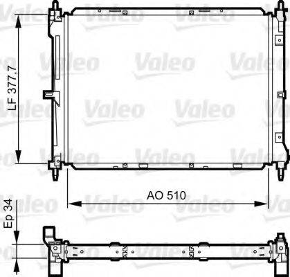 VALEO 734436 Радіатор, охолодження двигуна