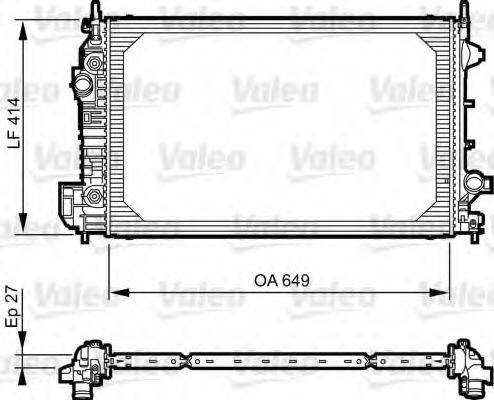 VALEO 735130 Радіатор, охолодження двигуна