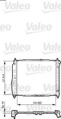 VALEO 735157 Радіатор, охолодження двигуна