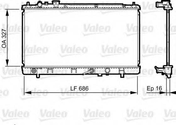 VALEO 735240 Радіатор, охолодження двигуна