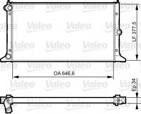 VALEO 735372 Радіатор, охолодження двигуна