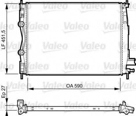 VALEO 735381 Радіатор, охолодження двигуна