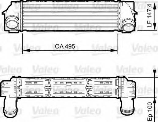 VALEO 818253 Інтеркулер