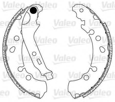 VALEO 564108 Комплект гальмівних колодок