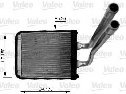 VALEO 812436 Теплообмінник, опалення салону