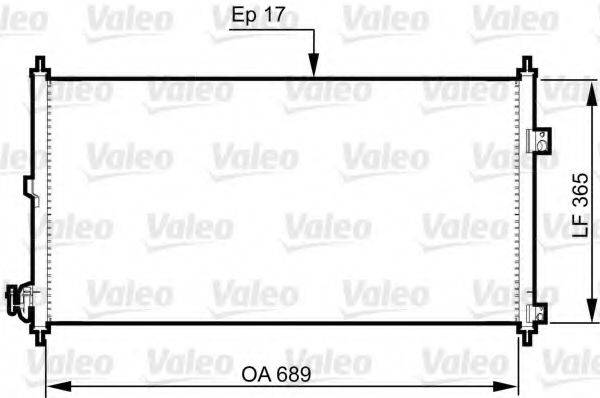 VALEO 814331 Конденсатор, кондиціонер