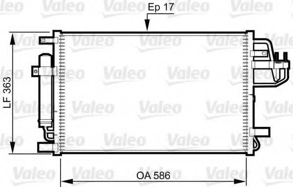 VALEO 814347 Конденсатор, кондиціонер