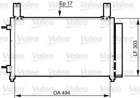 VALEO 814358 Конденсатор, кондиціонер