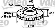 VALEO 197139 гальмівний диск