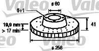 VALEO 186282 гальмівний диск