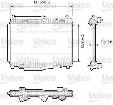 VALEO 735379 Радіатор, охолодження двигуна