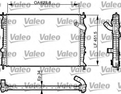 VALEO 735461 Радіатор, охолодження двигуна