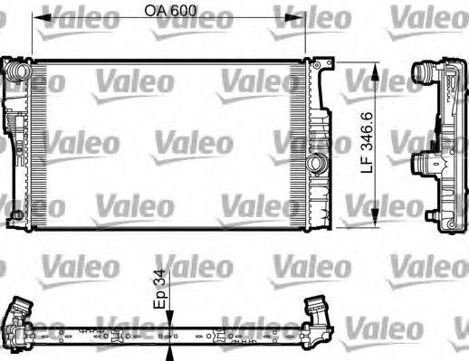 VALEO 735464 Радіатор, охолодження двигуна