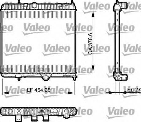 VALEO 735560 Радіатор, охолодження двигуна