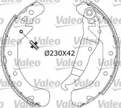 VALEO 554796 Комплект гальмівних колодок