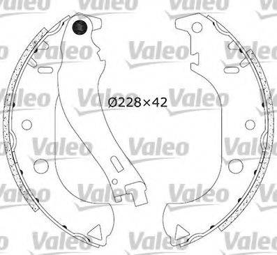 VALEO 562806 Комплект гальмівних колодок