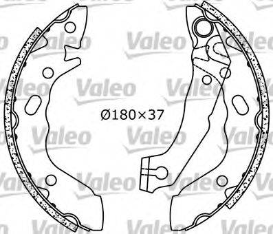 VALEO 553835 Комплект гальмівних колодок