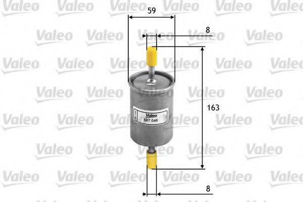 VALEO 587046 Паливний фільтр