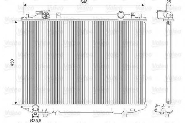 VALEO 701615 Радіатор, охолодження двигуна