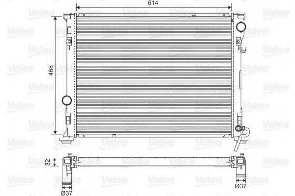 VALEO 701562 Радіатор, охолодження двигуна