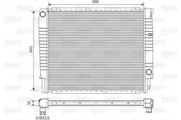 VALEO 732368 Радіатор, охолодження двигуна