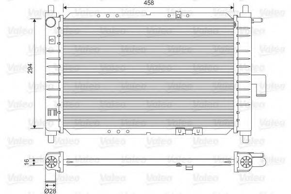 VALEO 734251 Радіатор, охолодження двигуна