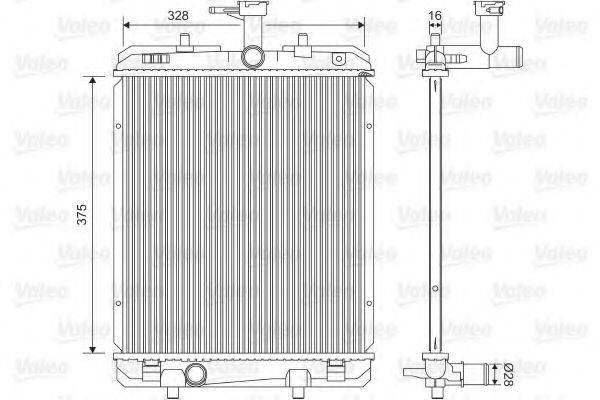 VALEO 735069 Радіатор, охолодження двигуна