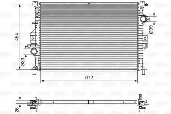 VALEO 701536 Радіатор, охолодження двигуна