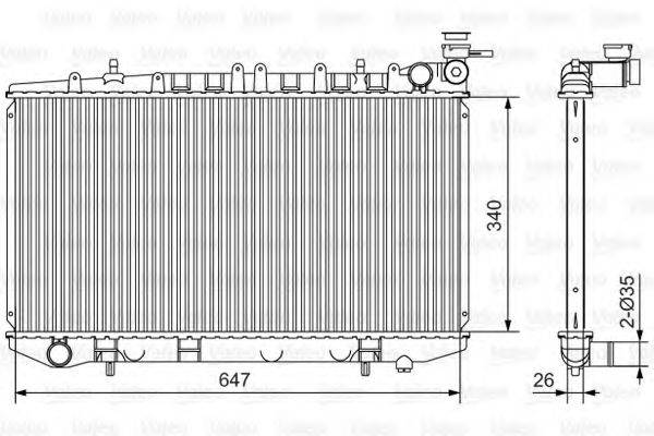 VALEO 731090 Радіатор, охолодження двигуна