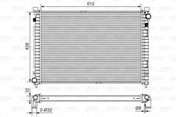 VALEO 732399 Радіатор, охолодження двигуна