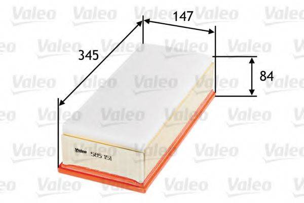 VALEO 585151 Повітряний фільтр