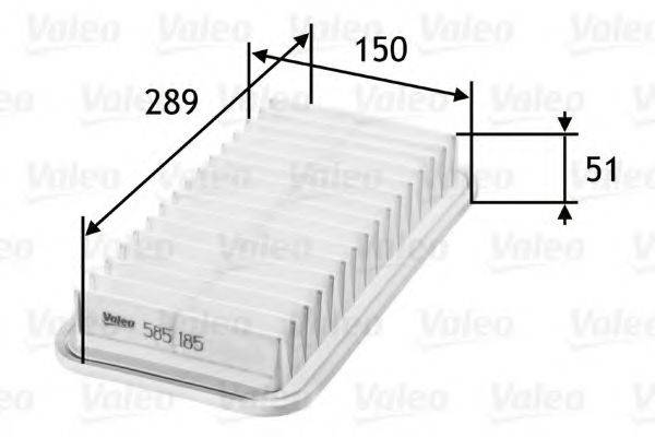 VALEO 585185 Повітряний фільтр