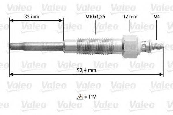 VALEO 345141 Свічка розжарювання