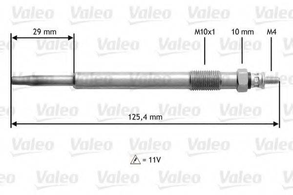 VALEO 345168 Свічка розжарювання