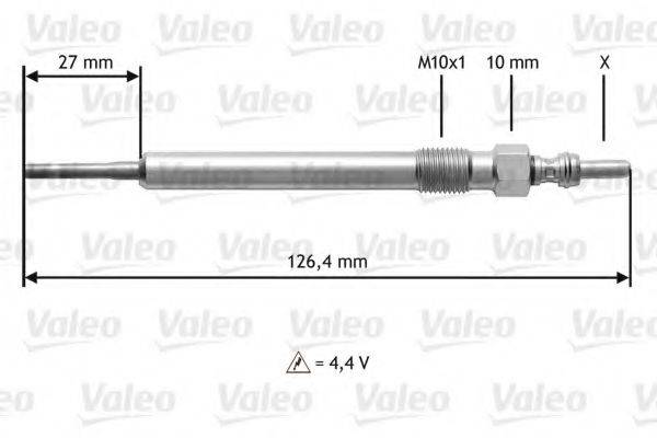 VALEO 345183 Свічка розжарювання