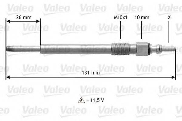 VALEO 345202 Свічка розжарювання