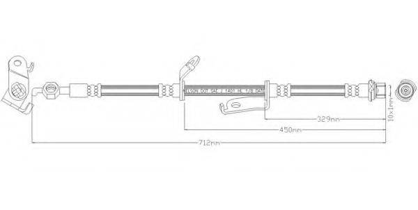 REMKAFLEX 7308 Гальмівний шланг