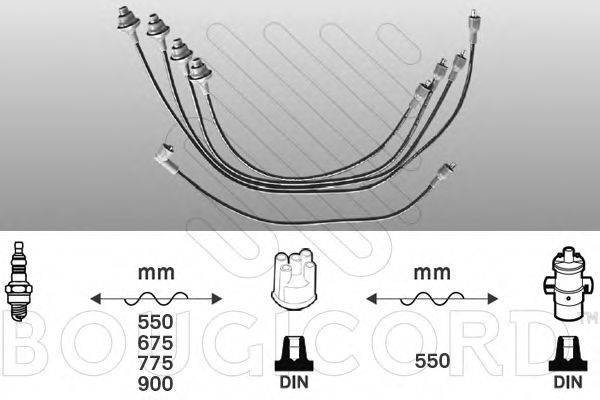 BOUGICORD 3379 Комплект дротів запалювання