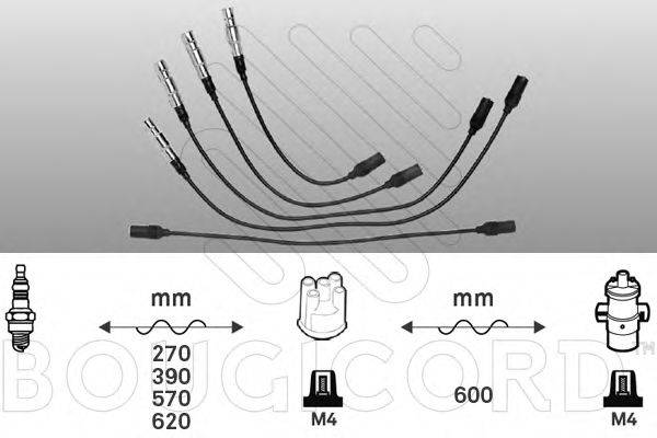 BOUGICORD 4100 Комплект дротів запалювання