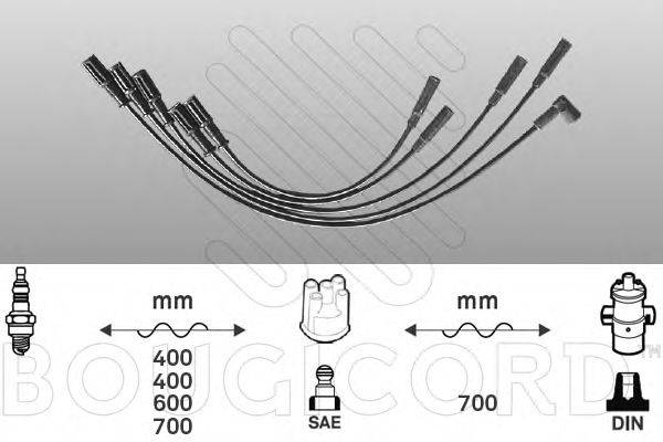 BOUGICORD 7277 Комплект дротів запалювання