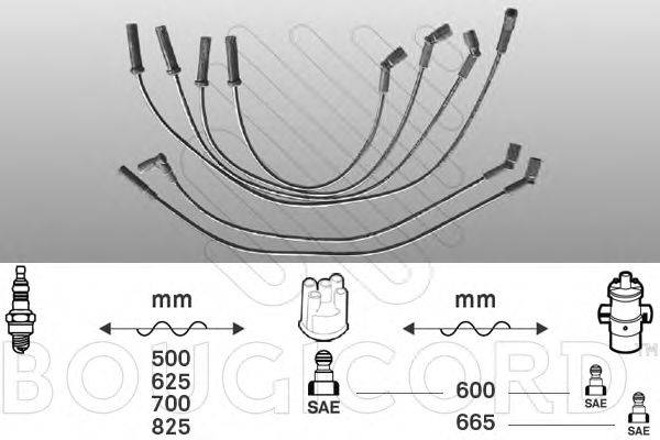 BOUGICORD 4326 Комплект дротів запалювання