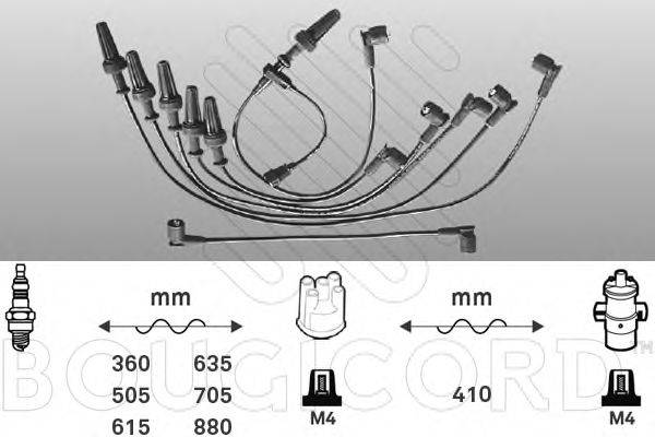 BOUGICORD 6424 Комплект дротів запалювання